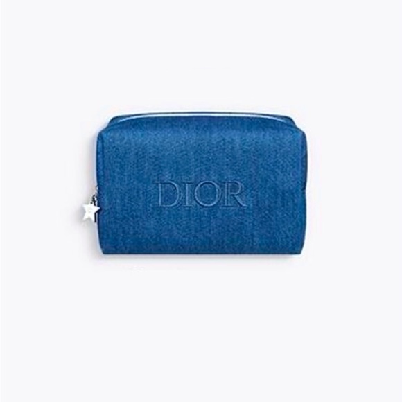DIOR DENIM COSMETIC CASE - Picture 1 of 1